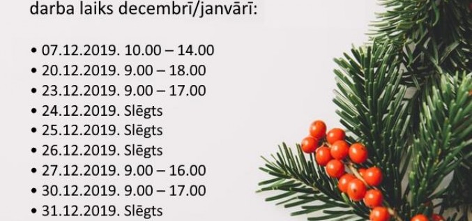Klīnikas darba laiks svētkos