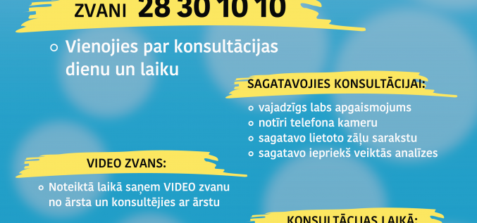 Dermatologu video konsultācijas